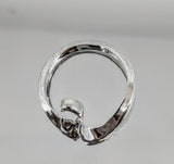Sterling Silver or 14kt Gold Multi swirl Freeform Ring Shank Size 7 setting DYI Jewelry,  Fashion Ring 168-036/148-036