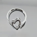 Sterling Silver or 14kt Gold Freeform Ring Shank Size 7 setting DYI Jewelry,  Fashion Ring 168-030/148-030