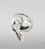 Sterling Silver or 14kt Gold Freeform Ring Shank Size 7 setting DYI Jewelry,  Fashion Ring 168-070/148-070