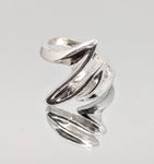 Sterling Silver or 14kt Gold Freeform Wave Ring Shank Size 7 setting DYI Jewelry,  Fashion Ring 168-071/148-071