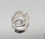 Sterling Silver or 14kt Gold Freeform Textured Ring Shank Size 7 setting DYI Jewelry,  Fashion Ring 168-082/148-082