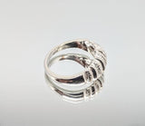 Sterling Silver or 14kt Gold Freeform Textured Ring Shank Size 7 setting DYI Jewelry,  Fashion Ring 168-095/148-095