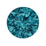 Wholesale, Natural 0.5ct Blue Diamond,  5mm Round, I2, Z+ Fancy Color, April Birthstone, Loose Stone