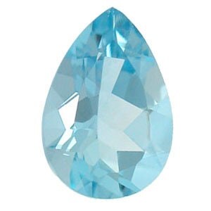Wholesale, Natural Genuine Brazilian Aquamarine, 5x3, 7x5, 8x5, or 9x6mm Pear Faceted, VVS Eye Clean loose stone