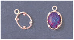 Solid Sterling Silver or 14k Gold 8x6-12x10mm Oval Triplet Cab (Cabochon) Dangle Setting, 166-657/146-657
