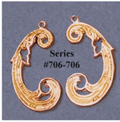 Solid Sterling Silver or 14k Gold Fashion Dangle Earring, 166-705-706/146-705-706