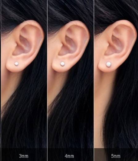 Solid Sterling Silver Ball Stud earrings, petite earrings, little silv –  JDsGemStacular