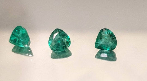 Wholesale, Natural Colombian Emerald, 3-4.5mm Trillion, VS., May Birthstone, Loose Stone, Accent Stone