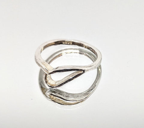 Sterling Silver or 14kt Gold Freeform Ring Shank Size 7 setting DYI Jewelry,  Fashion Ring 168-049/148-049