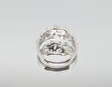 Sterling Silver or Solid 14kt Gold Nugget Freeform Ring Shank Size 7 setting DYI Jewelry,  Fashion Ring 168-022/148-022