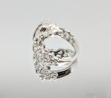 Sterling Silver or 14kt Gold Freeform Nugget Ring Shank Size 7 setting DYI Jewelry,  Fashion Ring 168-081/148-081