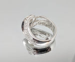 Sterling Silver or 14kt Gold Freeform Textured Ring Shank Size 7 setting DYI Jewelry,  Fashion Ring 168-082/148-082