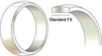 Solid 14kt White Gold Domed Comfort Fit Wedding Band, 4mm, 5mm, or 6mm Wide, Size 4-12, 253-344