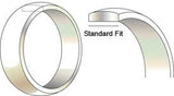 Solid 14kt White Gold Domed Comfort Fit Wedding Band, 4mm, 5mm, or 6mm Wide, Size 4-12, 253-344