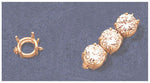 Solid Sterling Silver or 14kt Gold Wire Basket 4-8mm Round, Bracelet , Earring, Pendant, Interchangeable Link, DYI Jeweler, 167-710/147-710