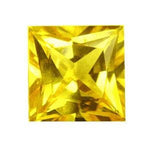Wholesale, Natural Medium Vivid Yellow Sapphire, 1.25mm - 5mm, Princess Cut,  VS loose stone, September Birthstone