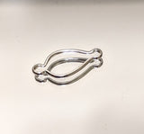 Solid Sterling Silver or Yellow Gold Filled 5x3-12x8mm Pear Shape Wire Bezel Dangle Setting,Double Loop, Wire Tite, Faceted Cabochon 263-260
