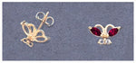 Solid Sterling Silver or 14kt Gold 1 Set (2 pieces) 4x2-5x2.5 Marquise Butterfly Earrings, Setting, 162-125/142-125