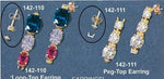 Solid Sterling Silver or 14kt Gold 6x4mm-18x13mm Oval Cabochon, Bracelet , Earring, Pendant, Interchangeable Link, DYI Jeweler, 167-650
