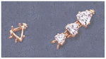 Solid Sterling Silver or 14kt Gold 5-10mm Trillion Cut, Bracelet , Earring, Pendant, Interchangeable Link, DYI Jeweler, 167-780/147-780