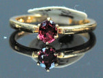 Solid 14kt Yellow, White, or Rose Gold Natural Blood Red Ruby, 5x3-7x5mm Oval, VS Clarity, Ring Size 5-8, 143-466, Fine Jewelry, Solitaire