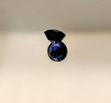 Wholesale, Natural Medium-Dark Blue Sapphire, 4mm Round, 0.42 ct VVS, loose stone, September Birthstone, Colbolt Blue, Solitaire