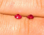 Wholesale, Natural Medium-Dark Hot Pink Sapphire, 4mm Round, Matched Pair, 0.62 tcw, VVS, loose stones, September Birthstone