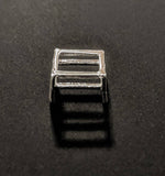 Solid Sterling Silver or 14kt Gold Wire Basket 5x3-30x22 Emerald Cut Head, Ring, Earring or Pendant, DYI Jewelry, Custom Made 144-020