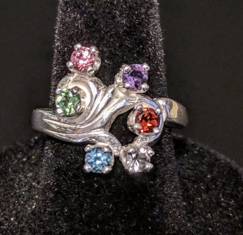 Carina Gems. 1 to 3 princess square stones mothers ring