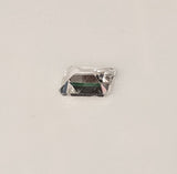 1.74ct, Natural (Genuine) White Clear Sapphire, 8x6mm Emerald Cut, VVS loose stone, September Birthstone, Diamond Like