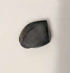 22.32ct, Natural Black Hematite Cab (Cabochon) 18x17mm Fancy Checkerboard, Top Quality, Large, Huge