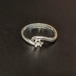 Solid Sterling Silver or 14kt Gold 3mm Round 4 Prong Birthstone Pre-Notched Blank Ring Size 4-7 setting 163-873/143-873