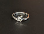 Solid Sterling Silver or 14kt Gold 3mm Round 4 Prong Birthstone Pre-Notched Blank Ring Size 4-7 setting 163-872/143-872