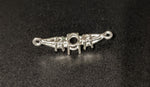 Solid Sterling Silver or 14kt Gold Accented Bracelet Link for 7x5-10x8 Oval Stones, DIY Bracelet, Custom made, DIY Jewelry, 167-851/147-851