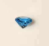 3.45ct, Natural African Swiss Blue Topaz, 9mm Round, VVS Eye Clean, Loose Stone, Exceptional Color, Unique Stone, Wholesale