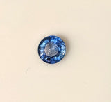 1.91ct, Natural Medium Blue Sapphire, 7mm Round, VVS, loose stone, September Birthstone, Colbolt Blue, Solitaire With Certificate
