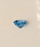 1.5ct, Natural African Swiss Blue Topaz, 7mm Round, VVS Eye Clean, Loose Stone, Exceptional Color, Unique Stone, Wholesale
