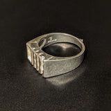 Solid Sterling Silver Inlay Blank Setting, Rough Casted, DYI Jewelry, Empty Ring, Carving, Engraving, For Silversmiths, Size 9-12, 562-247
