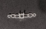Solid Sterling Silver or 14kt Gold Chain Bracelet Link for 6-8mm Round Stones, DIY Bracelet, Custom made, DIY Jewelry, 167-814/147-814