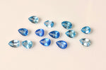 Lot of 6cts, Natural African Swiss Blue Topaz, 6x4mm Pear Cut, VVS Eye Clean, Loose Stone, Bulk Stones