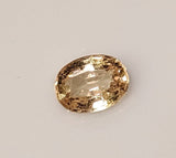 1.76ct, Natural (Genuine) Medium-Light Yellow Sapphire, 8x6mm Oval, VS loose stone, September Birthstone, DYI Jewelry, Solitaire