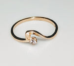 Solid 10kt, Natural Gemstone, Fancy Promise Ring, Size 4-7 143-712, Sapphire, Ruby, Emerald, Topaz, Peridot, Garnet, Amethyst, Birthstone