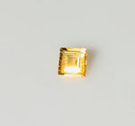 0.3ct Natural Medium Vivid Yellow Sapphire, 4mm, Square Cut,  VVS loose stone, September Birthstone