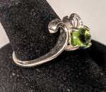SALE!!! Natural Peridot, Sterling Silver Ring, 8x6 Oval Cabochon, Your choice of ring size