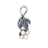 Sterling Silver Pearl Cluster Pendant Mounting For Half-Drilled Pearls, Hidden Bail, Custom, 926266