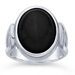 Sterling Silver Split-Shank 16 x 12mm Oval Cabochon Ring Mounting blank Cab (Cabochon) setting Size 6-8