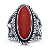 Sterling Silver Oxidized 22 x 8mm Oval Ring Mounting blank Cab (Cabochon) setting Size 7 or 8, 6163907