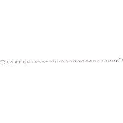 925 Solid Sterling Silver Safety Chain, 3.3" Inches, 1.5mm Wide, Add on, Pre-Assembled with Jump Ring 260-011