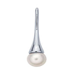 Sterling Silver Pearl Tampered Pendant Mounting For Half-Drilled Pearls, Hidden Bail, Custom, 616436