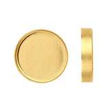 14/20 Yellow Gold Filled 3-10mm Round  Bezel Cup, Multi Head Package Head, Ring, Earring or Pendant, DYI Jewelry, Custom Made